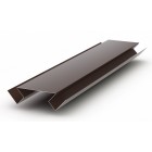 Внутренний угол металлический коричневый 8017 (3 метр)